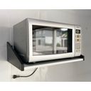 Ver imagem 1 de Prateleira Reforçada para Microondas 35l Mdf Branco com Preto