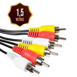 10 Cabos Audio/Video RCA, Av 1,5M Video TV - 4