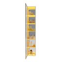 Ver imagem 5 de Cristaleira 1 Porta Reflecta com Fita LED e Espelho 100% MDF Luminare Bege/Off White