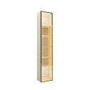 Ver imagem 2 de Cristaleira 1 Porta Reflecta com Fita LED e Espelho 100% MDF Luminare Bege/Off White