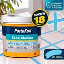 Ver imagem 1 de Kit 18 Rejunte Multiuso Epóxi Azul Piscina Porto Koll 1kg