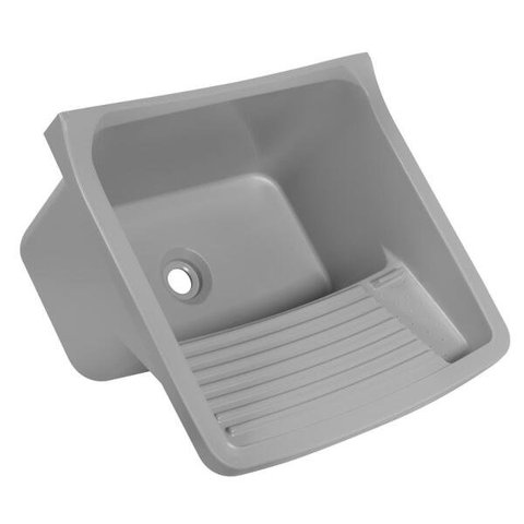 Tanque Plástico Simples para Lavar Roupas 40L Astra Tq2/Sc Cinza