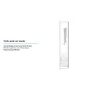 Ver imagem 2 de Porta para Closet com Espelho Individual 50cm com Puxador Perfil Champagne Luciane Móveis