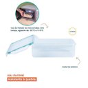 Ver imagem 4 de POTE 1100 ML HERMÉTICO DE PLÁSTICO TRANSPARENTE RETANGULAR - OIKOS