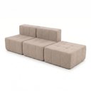 Ver imagem 3 de Sofá Modular 3 Lugares com Apoio de Pés Kappesberg Boucle Capuccino