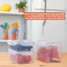 POTE 1600 ML HERMÉTICO DE PLÁSTICO TRANSPARENTE RETANGULAR - OIKOS - 6