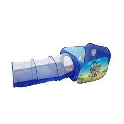 Piscina 2 Em 1 Basquete Túnel Cães em Ação com 40 Bolinhas - 1