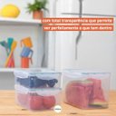 Ver imagem 7 de POTE 2300 ML HERMÉTICO DE PLÁSTICO TRANSPARENTE RETANGULAR - OIKOS