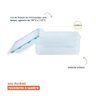 POTE 2300 ML HERMÉTICO DE PLÁSTICO TRANSPARENTE RETANGULAR - OIKOS - 4