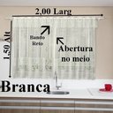 Ver imagem 4 de Cortina Cozinha 2,00 X 1,50m Renda Branca