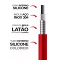 Ver imagem 4 de Torneira Misturador Gourmet Flexível Preto Cozinha Mesa 1/4v