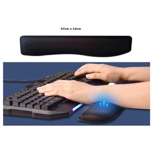 Apoio Para Teclado (key Pad) - Preto Liso Com Apoio De Pulso (sem teclado)