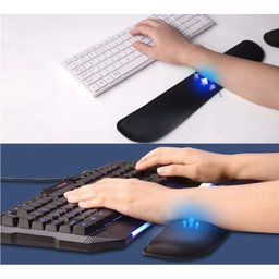 Apoio Para Teclado (key Pad) - Preto Liso Com Apoio De Pulso (sem teclado) - 2