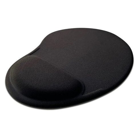 Mouse Pad Apoio De Pulso - Preto Liso (SEM MOUSE)