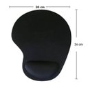 Ver imagem 3 de Mouse Pad Apoio De Pulso - Preto Liso (SEM MOUSE)