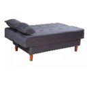 Ver imagem 2 de Sofá-Cama Casal 3 Lugares Retrátil em Veludo Macio Espuma D26 Certificada Inmetro para Sala de Estar