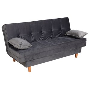 Sofá-cama Casal 3 Lugares Retrátil em Veludo Macio Espuma D26 Certificada Inmetro para Sala de Estar