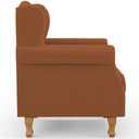 Ver imagem 7 de Poltrona Decorativa para Sala de Estar Yara P02 Bouclê Terracota - Lyam Decor
