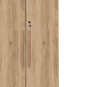 Ver imagem 2 de Multiuso / Organizador com Chave 2 Portas com Prateleiras Internas Cor Canelato Trinobel