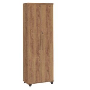Multiuso / Organizador com Chave 2 Portas com Prateleiras Internas Cor Canelato Trinobel