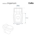 Ver imagem 2 de Assento Sanitário Imperium Preto para Vaso Celite