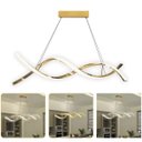 Ver imagem 3 de Lustre Luminaria Pendente Molecular Dna 36w Iluminaçao Moderna Espiral Luxo Decoraçao Sala Cozinha T