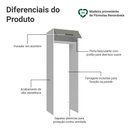 Ver imagem 3 de Porta-geladeira 73 Cm 1 Porta Basculante Branco/cinza Agata Madesa