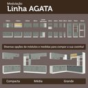 Ver mais imagens de Porta-geladeira 73 Cm 1 Porta Basculante Branco/cinza Agata Madesa