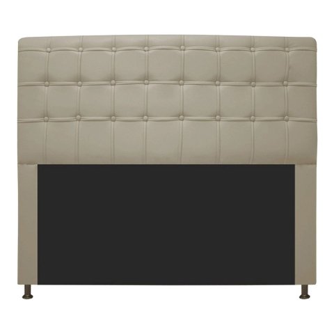 Cabeceira Queen Ana 160 Cm Cama Box Ana Corino Bege - Fm