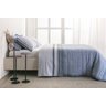 Jogo de Cama Queen Percalle 180 Fios Grid Azul Buddemeyer - 2
