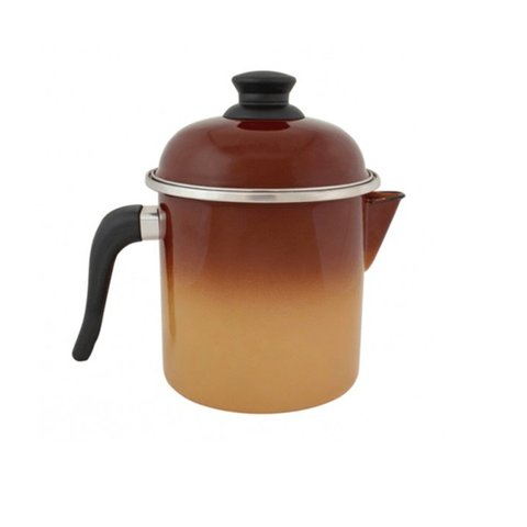 Leiteira 16 Esmaltada Marrom Degradê - 1800 Ml - Ewel