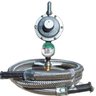 Regulador Registro Click 2kg/h visor mangueira inox 1,2mts - 1
