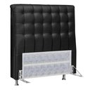 Ver imagem 1 de Cabeceira Solteiro 90cm Para Cama Box Ana Corino Preto - DS Móveis