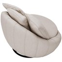 Ver imagem 6 de Poltrona Para Sala De Estar Decorativa Giratória Kira M03 Linho Cru - Lyam Decor