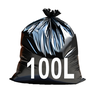 Saco de Lixo 100 Litros Pacote com 100 Unidades 0.6 Micras - 1