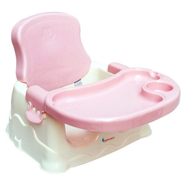 Cadeira de Alimentação Bebê Portátil Cadeirinha Assento Refeição Booster Menina Rosa Brinqway - 1