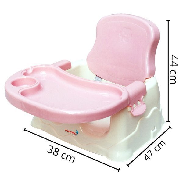Cadeira de Alimentação Bebê Portátil Cadeirinha Assento Refeição Booster Menina Rosa Brinqway - 2