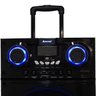 Caixa Som Amplificada Bluetooth 1000W Rms Mp3 Fm USB SD Aux LED Bivolt 2 Microfone Aca 1001 Preta - 4