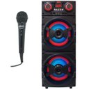 Ver imagem 1 de Caixa Som Amplificada Bluetooth 1400w Rms Woofer Usb Led Tws Bivolt Aca 1400 Tornado Microfone