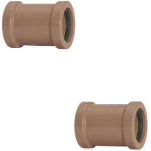 Luva de Correr 50mm Pvc Encanamento Conexão Kit 02 Un