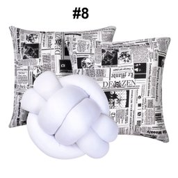 Kit 2 Almofadas Decorativas cheias mais Almofada Nó Branco - 2