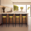 Ver imagem 6 de Kit 4 Banquetas para Cozinha Banco Alto Junco Argila Balcão Ilha Bancada Bares Piscina Área Gourmet