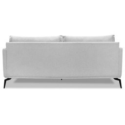 Sofa Liv 3 Lugares 200cm Pes Aço Linho 233 Grigio Ezz Grigio - 5