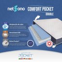 Ver imagem 4 de Colchão Solteirão Netsono Solteiro King Na Caixa Comfort Pocket® Double Face 100x200x25cm