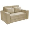 Sofá Cama Castor Salerno Max Casal Suede Bege - 1