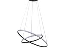Ver imagem 1 de Pendente 2 Anéis Inverse Preto 60cm Led 48w Bivolt Paris Luz