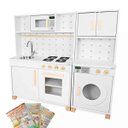Ver imagem 1 de Kit Cozinha Infantil e Máquina de Lavar Infantil - Branco