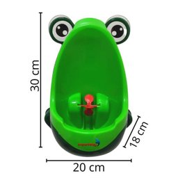 Mictório Infantil Sapinho Portátil Penico Sapo Menino com 2 Ventosas Verde Importway Bw-182 Vd - 2