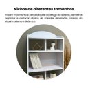 Ver mais imagens de Estante de Livros MDF 57,5CMX166,5cm com 10 Nichos Arco Artely Branco