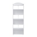 Ver imagem 6 de Estante de Livros MDF 57,5cmx166,5cm Sala de Estar com 10 Nichos Arco